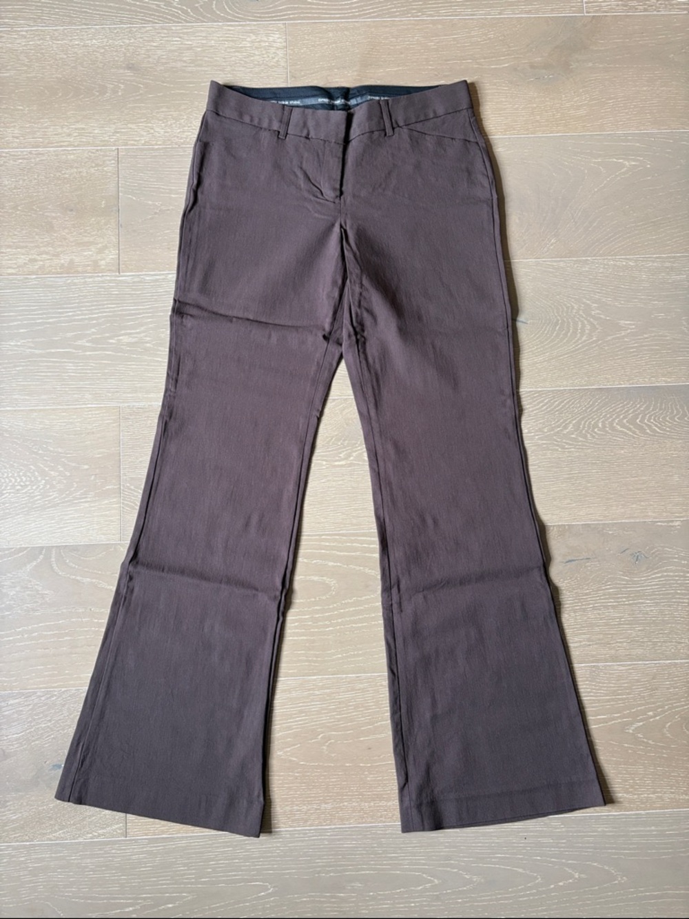 Women's Brown Flared Dress Pants